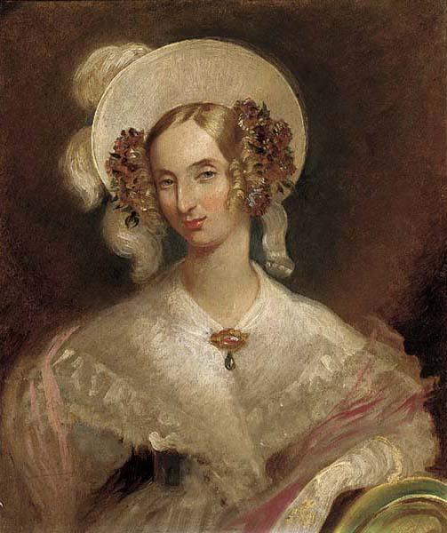 George Hayter Queen Louise of Belgium, Windsor 1837 Germany oil painting art